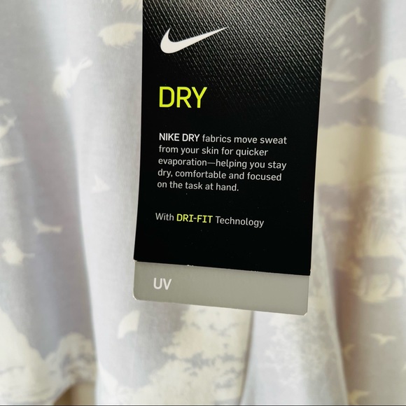 New Nike Golf Dri-Fit UV Printed Cozy Comfort Pleated Pullover Sweatshirt Top - Picture 7 of 9